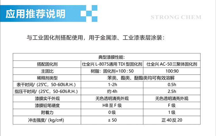 聚醚多元醇和异氰酸酯固化剂