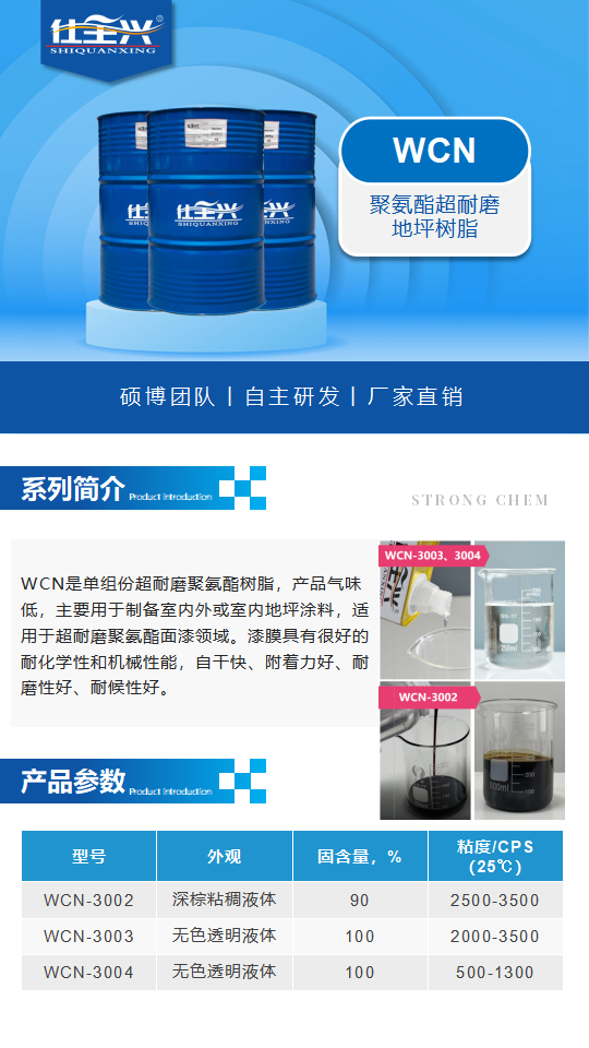 聚氨酯固化剂WCN产品介绍（聚氨酯超耐磨树脂）_01.png